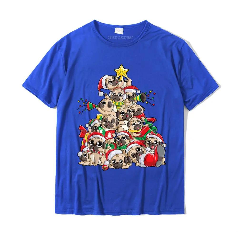 Pug Christmas Tree Dog Santa Merry Xmas T Shirt