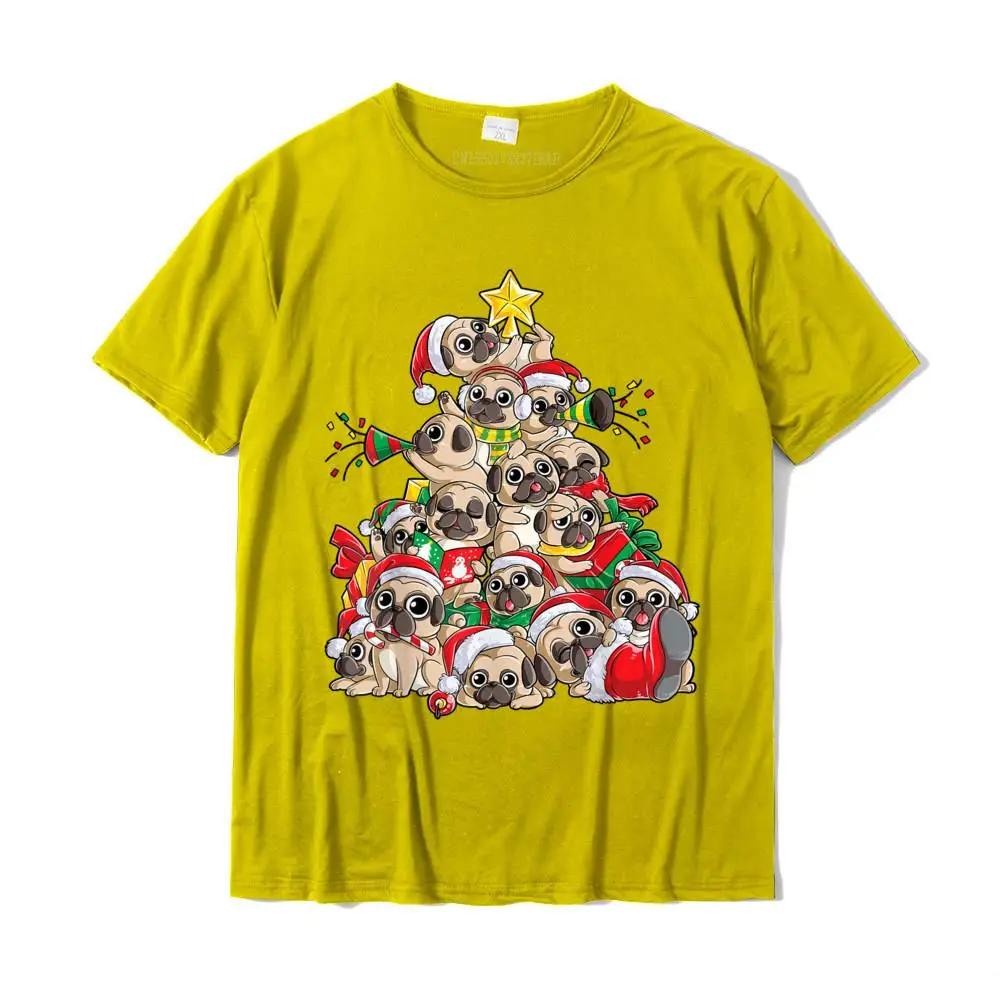 Pug Christmas Tree Dog Santa Merry Xmas T Shirt