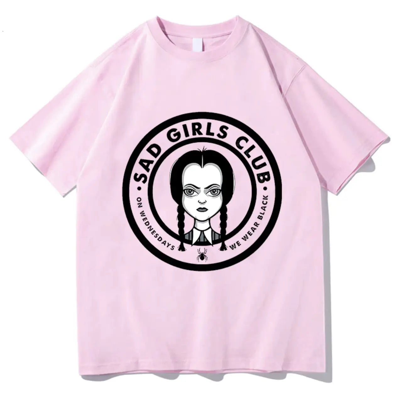 Wednesday Addams Family Sad Girls Club T Shirt