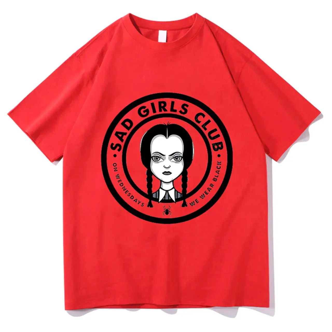 Wednesday Addams Family Sad Girls Club T Shirt