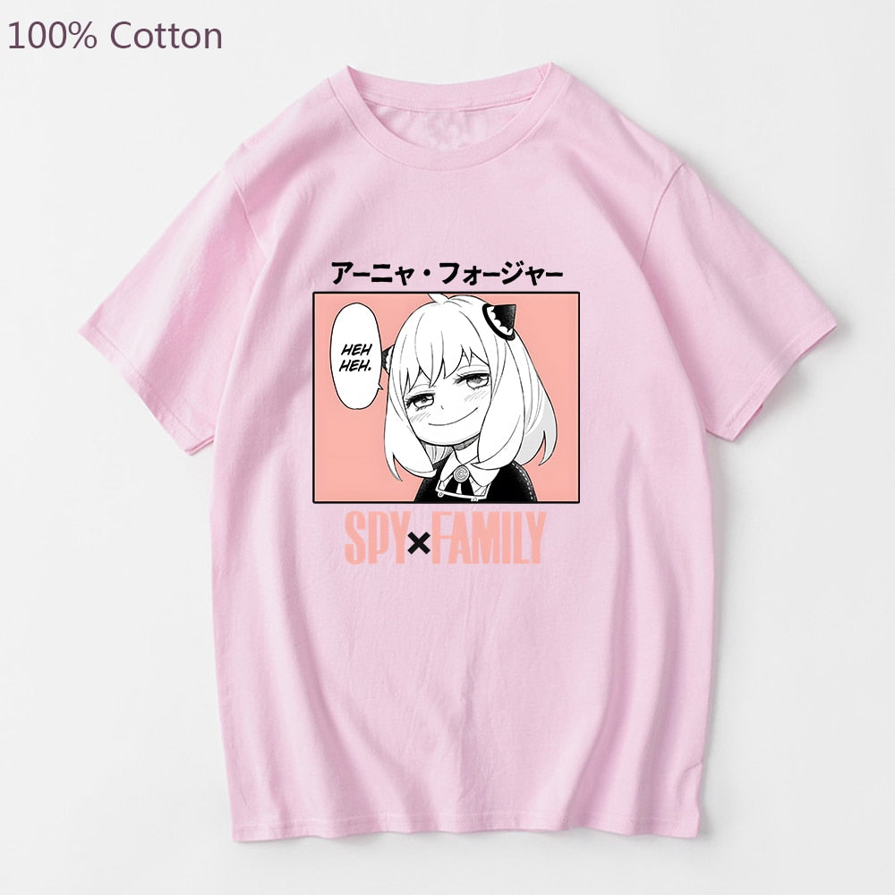 Anime Spy X Family Anya Forger Kawaii T shirt