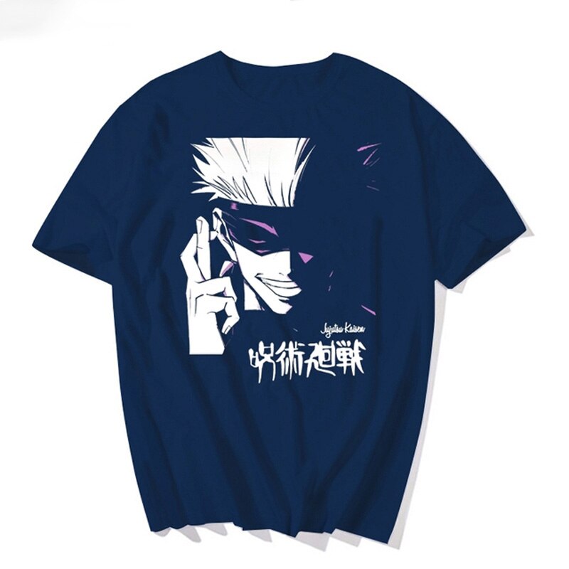 Jujutsu Kaisen Gojo Satoru Print Cotton T shirt