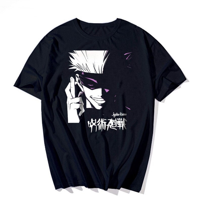 Jujutsu Kaisen Gojo Satoru Print Cotton T shirt