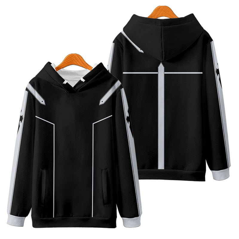 Sword Art Online SAO Kirito Kirigaya Kazuto Cosplay Hoodie