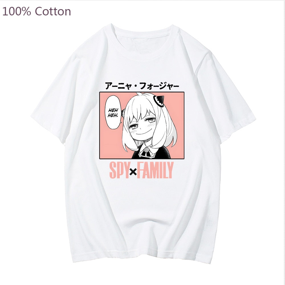 Anime Spy X Family Anya Forger Kawaii T shirt