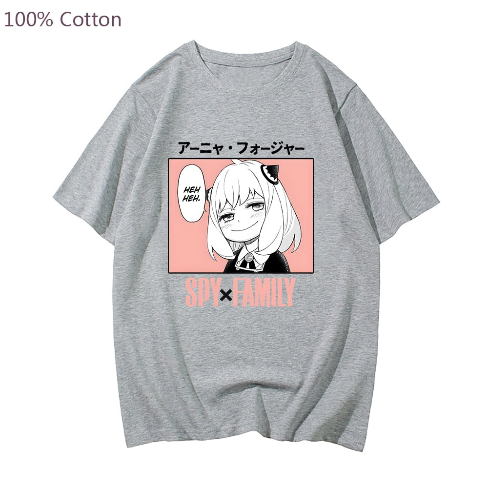 Anime Spy X Family Anya Forger Kawaii T shirt