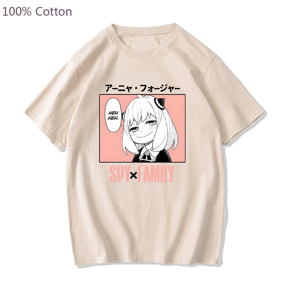 Anime Spy X Family Anya Forger Kawaii T shirt