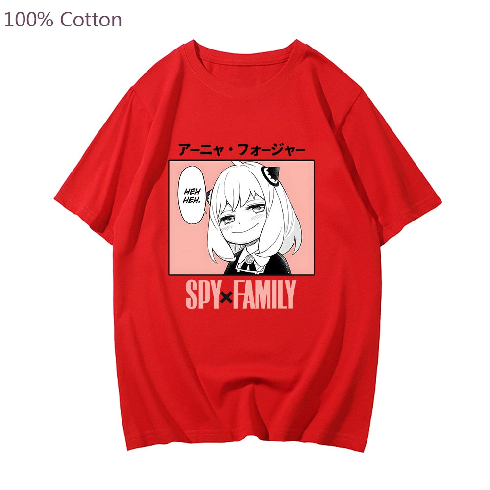 Anime Spy X Family Anya Forger Kawaii T shirt