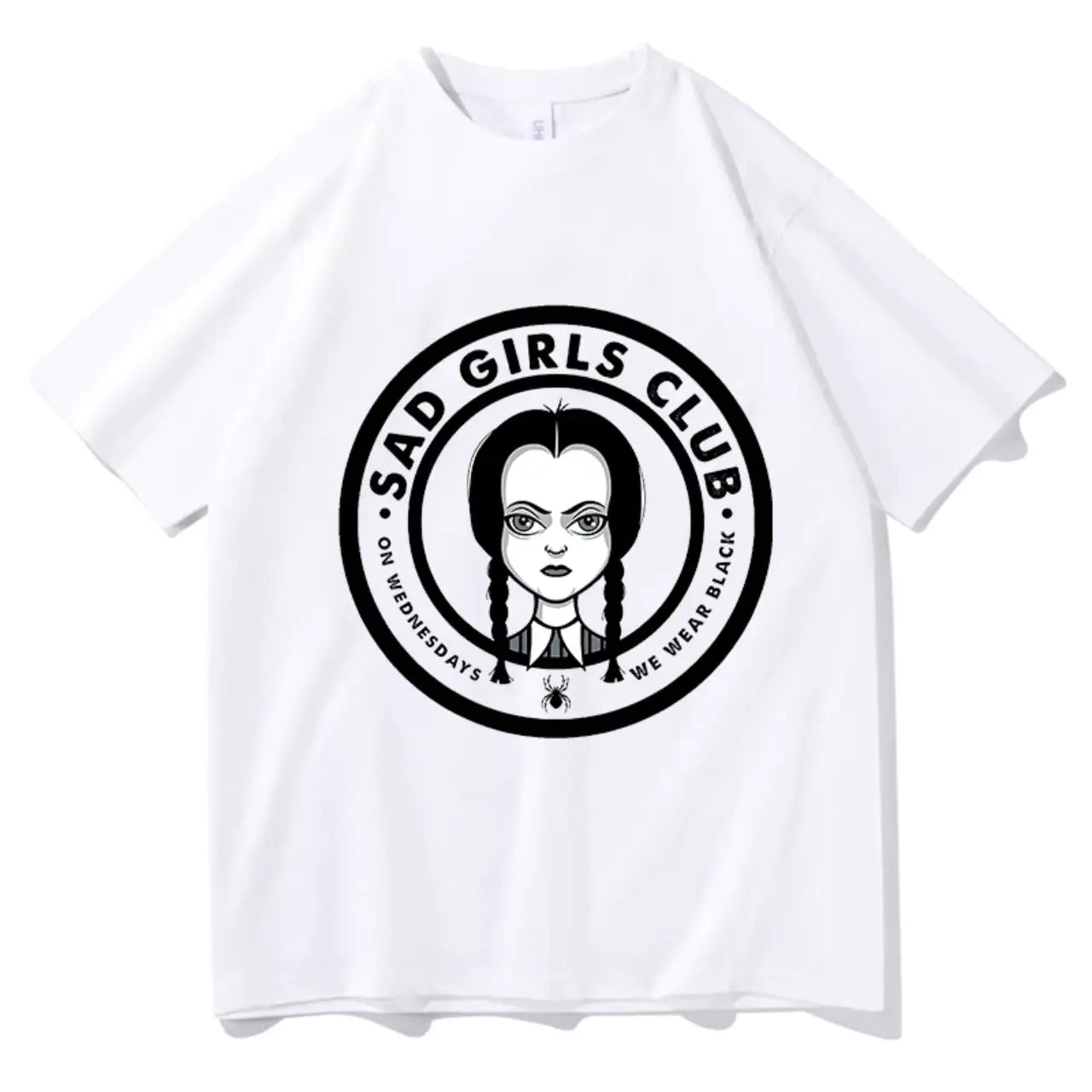 Wednesday Addams Family Sad Girls Club T Shirt