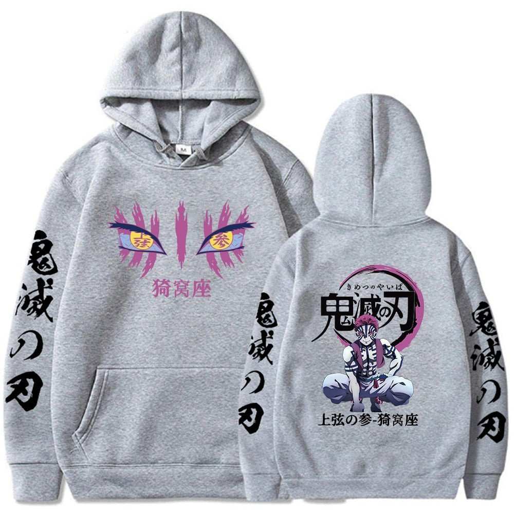 Anime Demon Slayer Akaza Unisex Hoodie