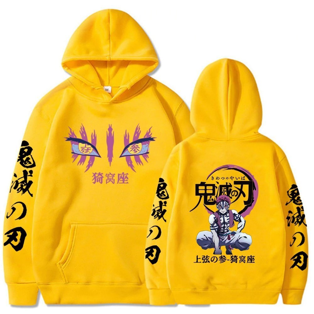 Anime Demon Slayer Akaza Unisex Hoodie