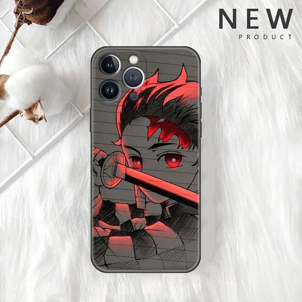 Anime Demon Slayer Kimetsu No Yaiba Tanjiro Kamado Iphone Phone Case