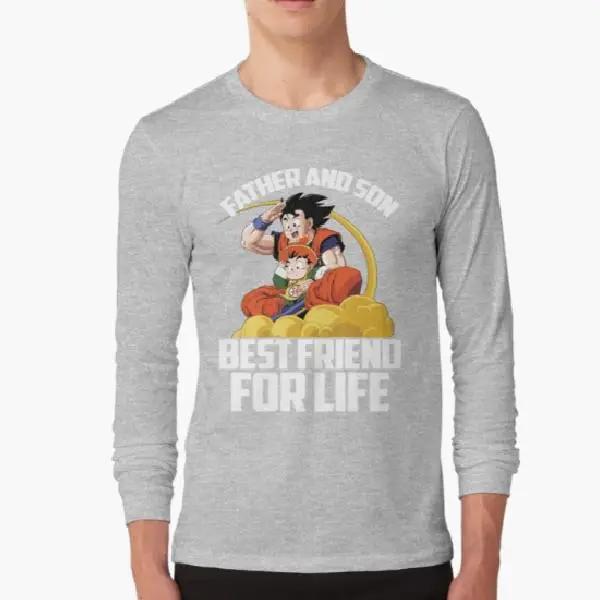 Dragon Ball Super Saiyan Father and Son best friend for life Long Sleeve Shirt - LS0022