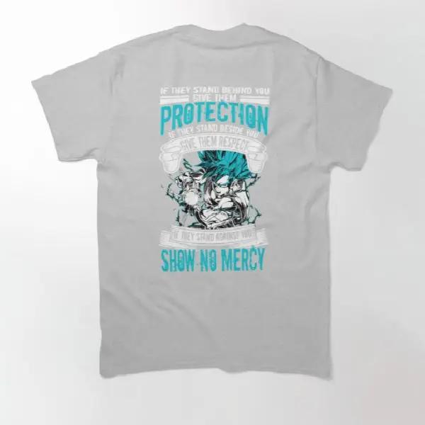 Dragon Ball Super Saiyan Goku god show no mercy T Shirt - KM0025TS