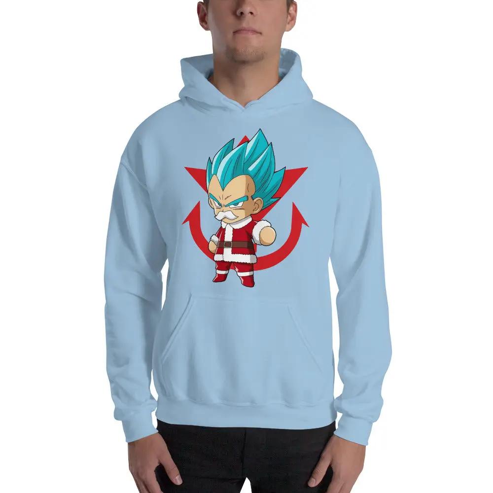 Christmas Dragon Ball Super Saiyan Vegeta God Blue Hoodie - KM0038HO