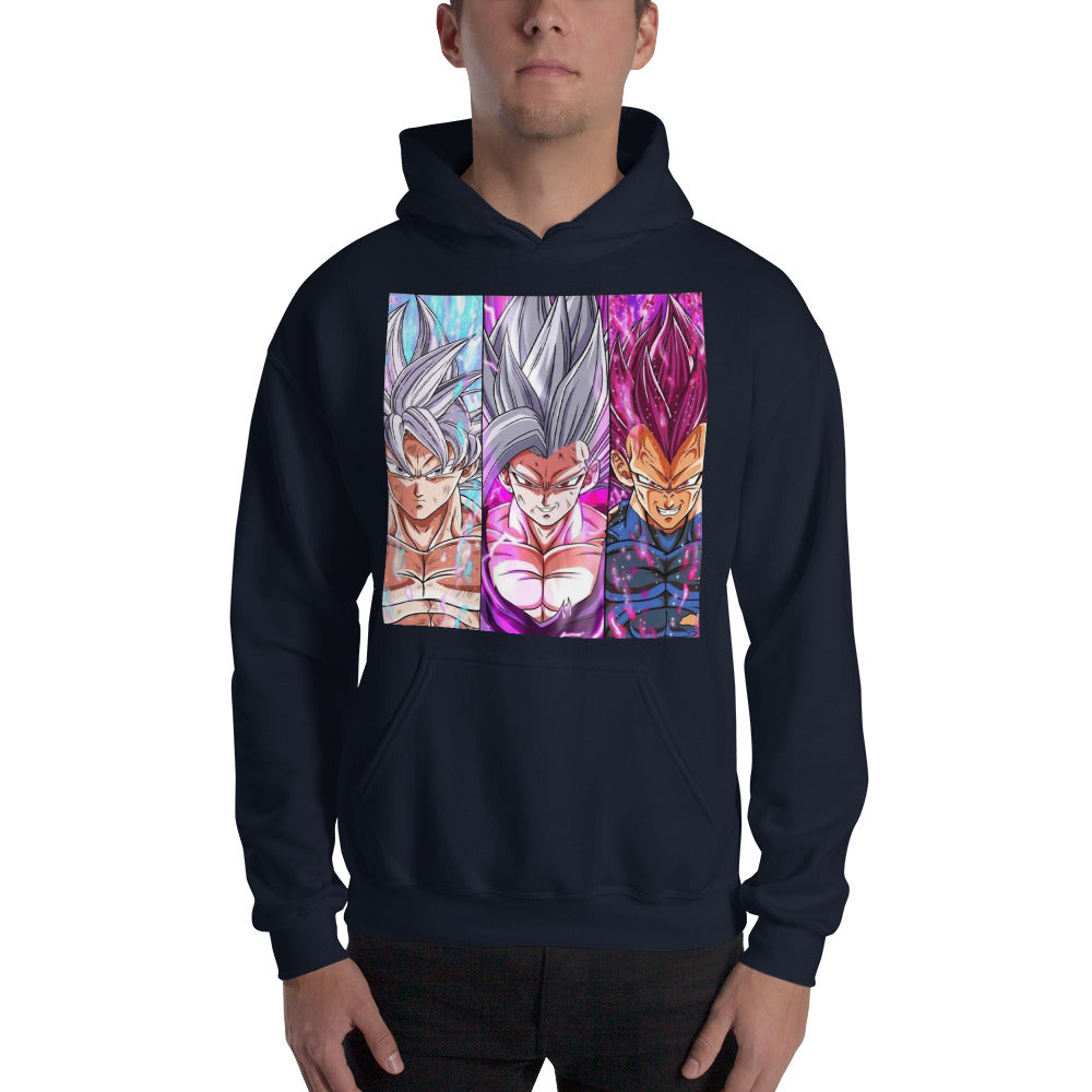 Super Saiyan Goku UI, Gohan Beast and Vegeta MUI Hoodie - KM0115HO