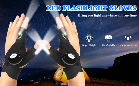 LED懐中電灯の手袋