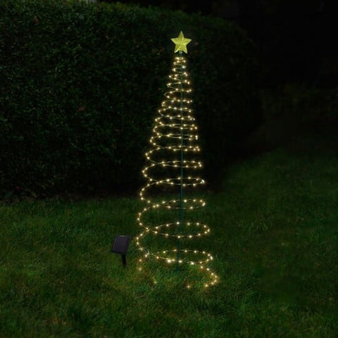 ソーラーメタルLEDクリスマスツリー