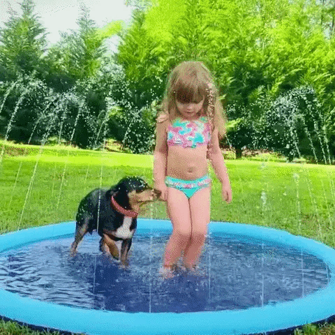 Outdoor Sprinkler Pad for Pets & Kids 1