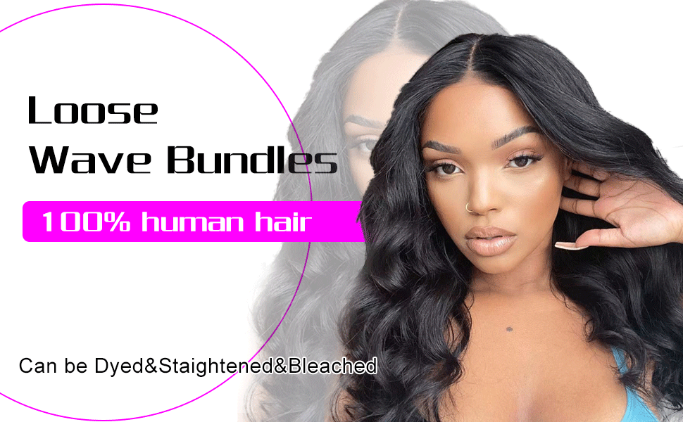 Loose Wave Bundles de cheveux humains