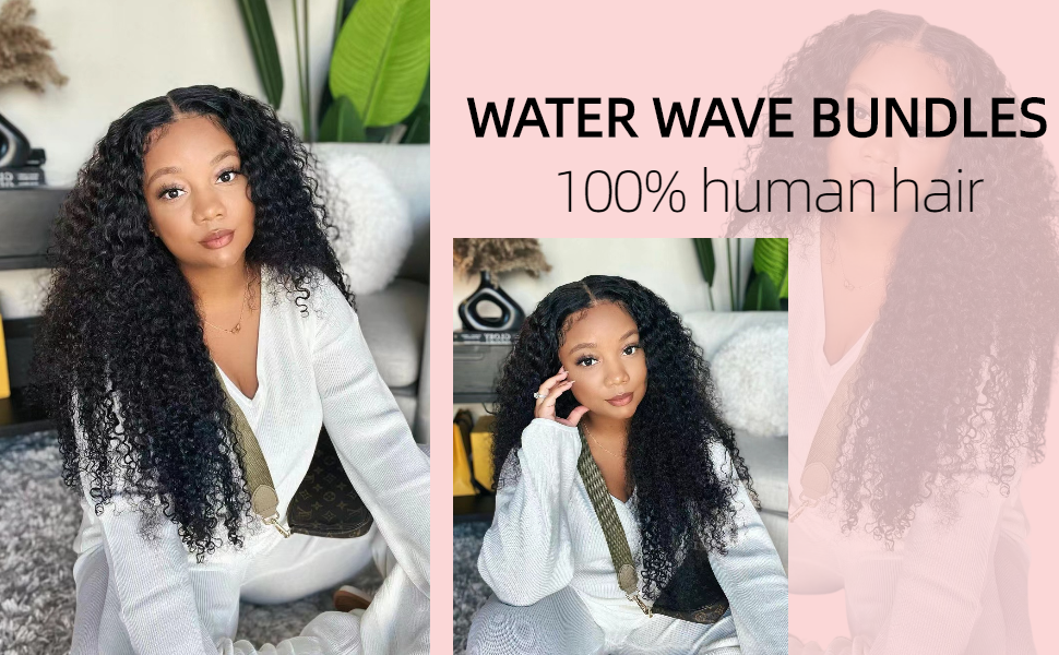 water wave human hair bundles