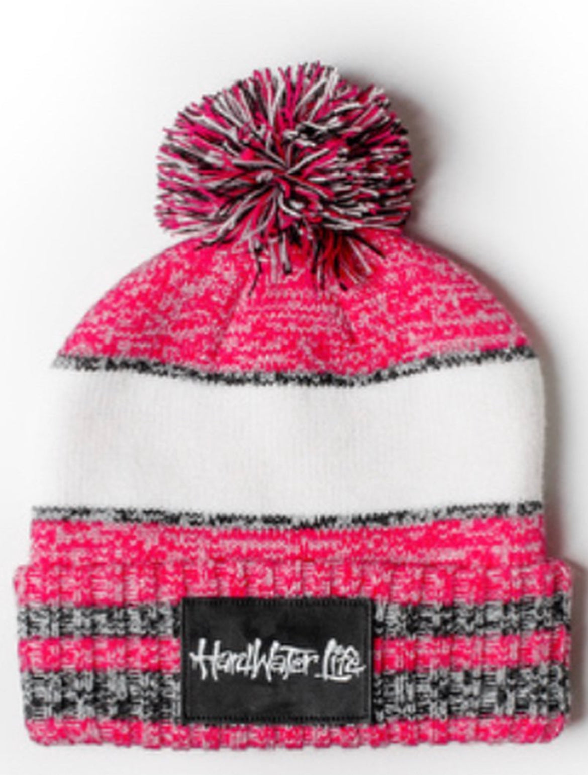 Hardwater Life Pink Pom Hat