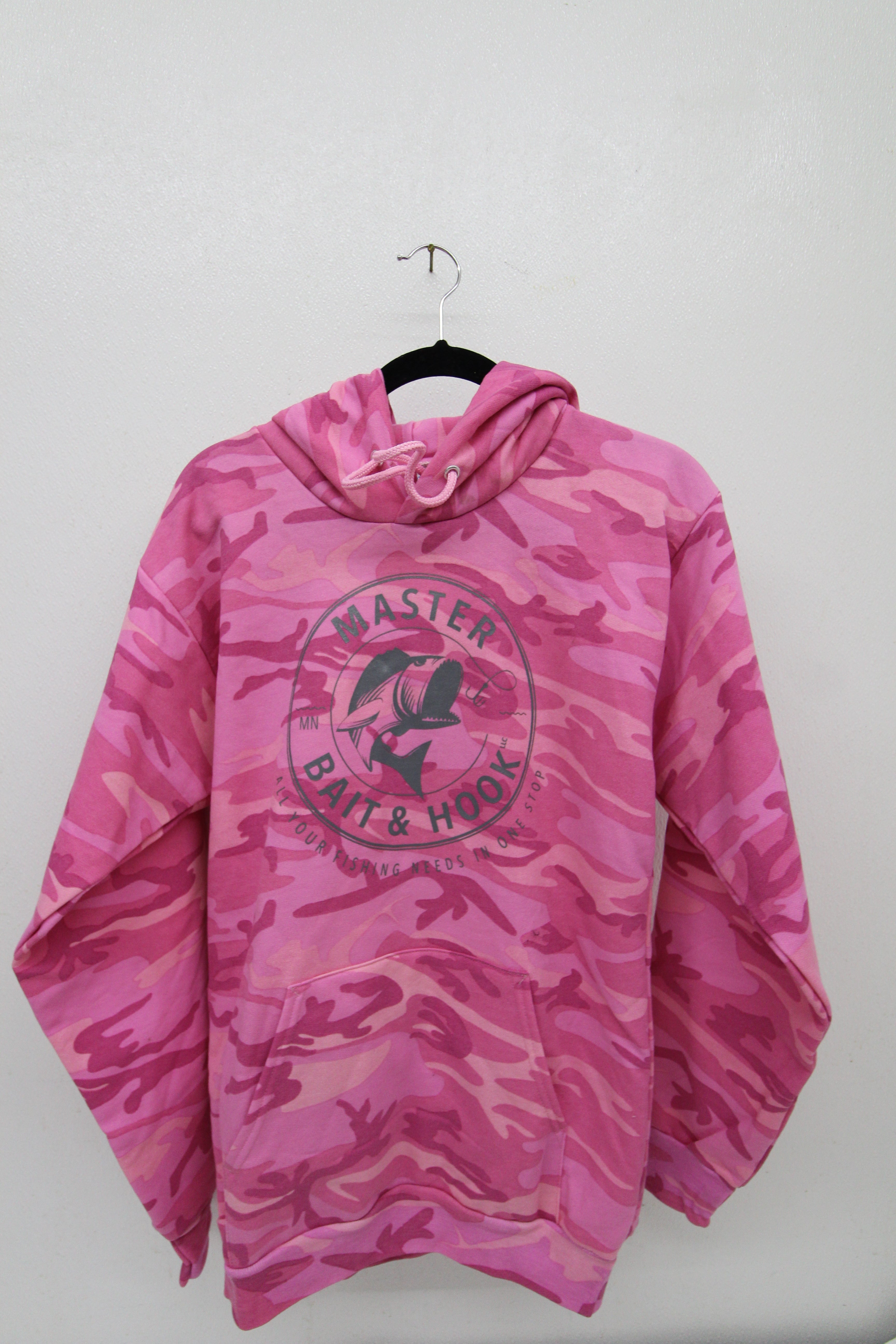 MBH Pink Camo Gray Logo Hoodie Sz S