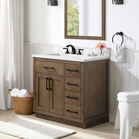 OVE Decors Alonso Bath Vanity in Brown