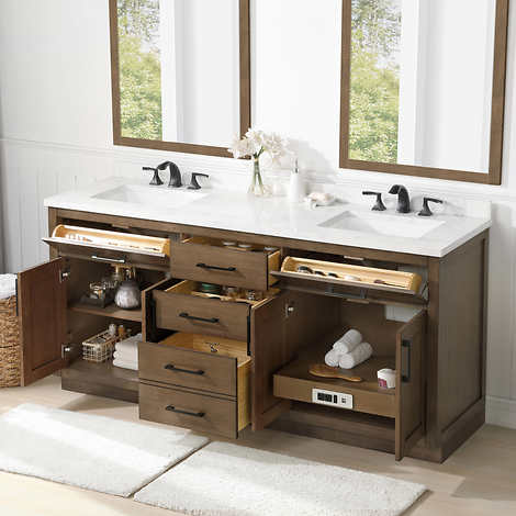 OVE Decors Alonso Bath Vanity in Brown