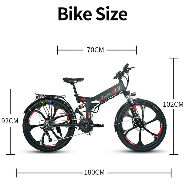 best folding ebike size