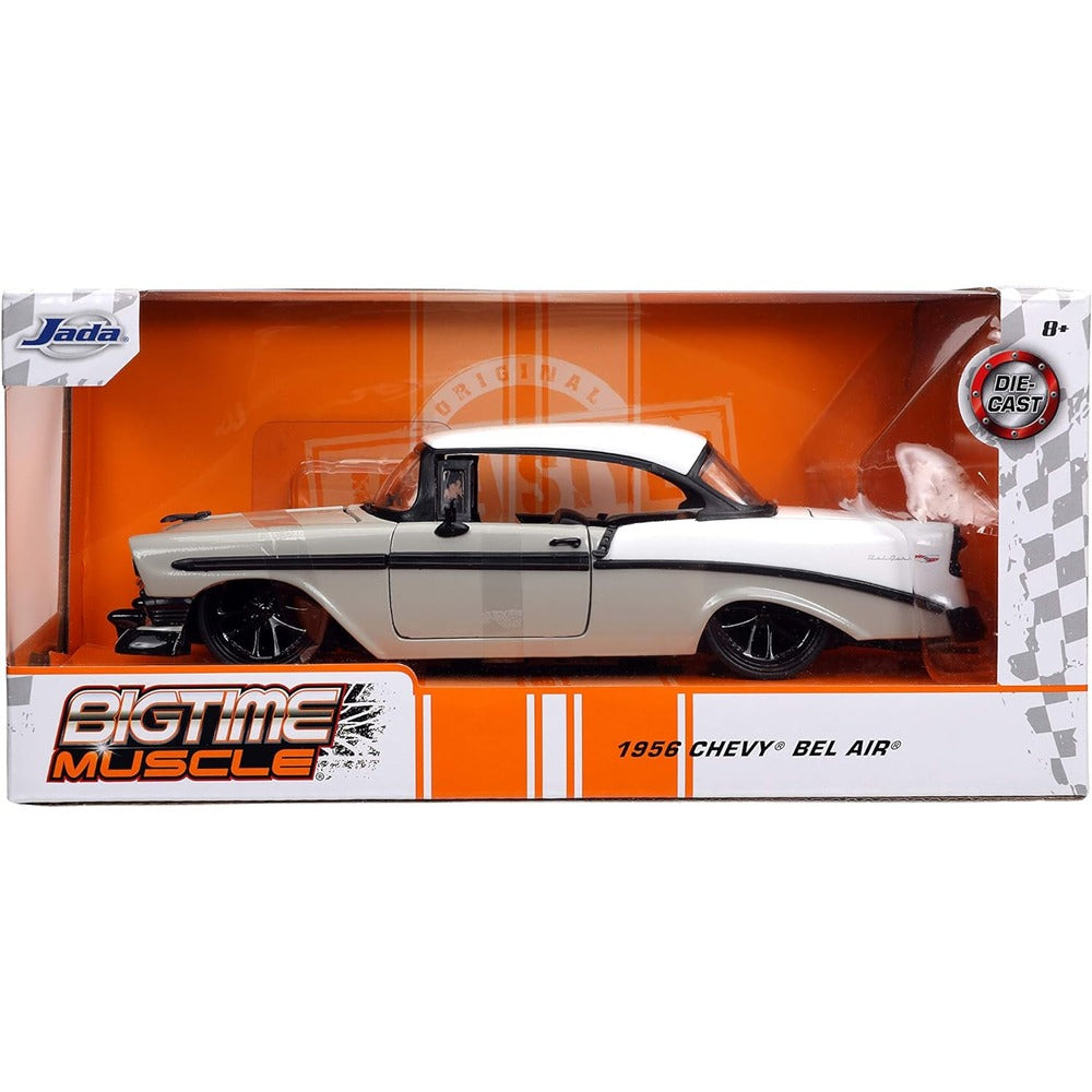 1956 Chevy Bel Air 1:24 Scale Diecast Model Grey by Jada