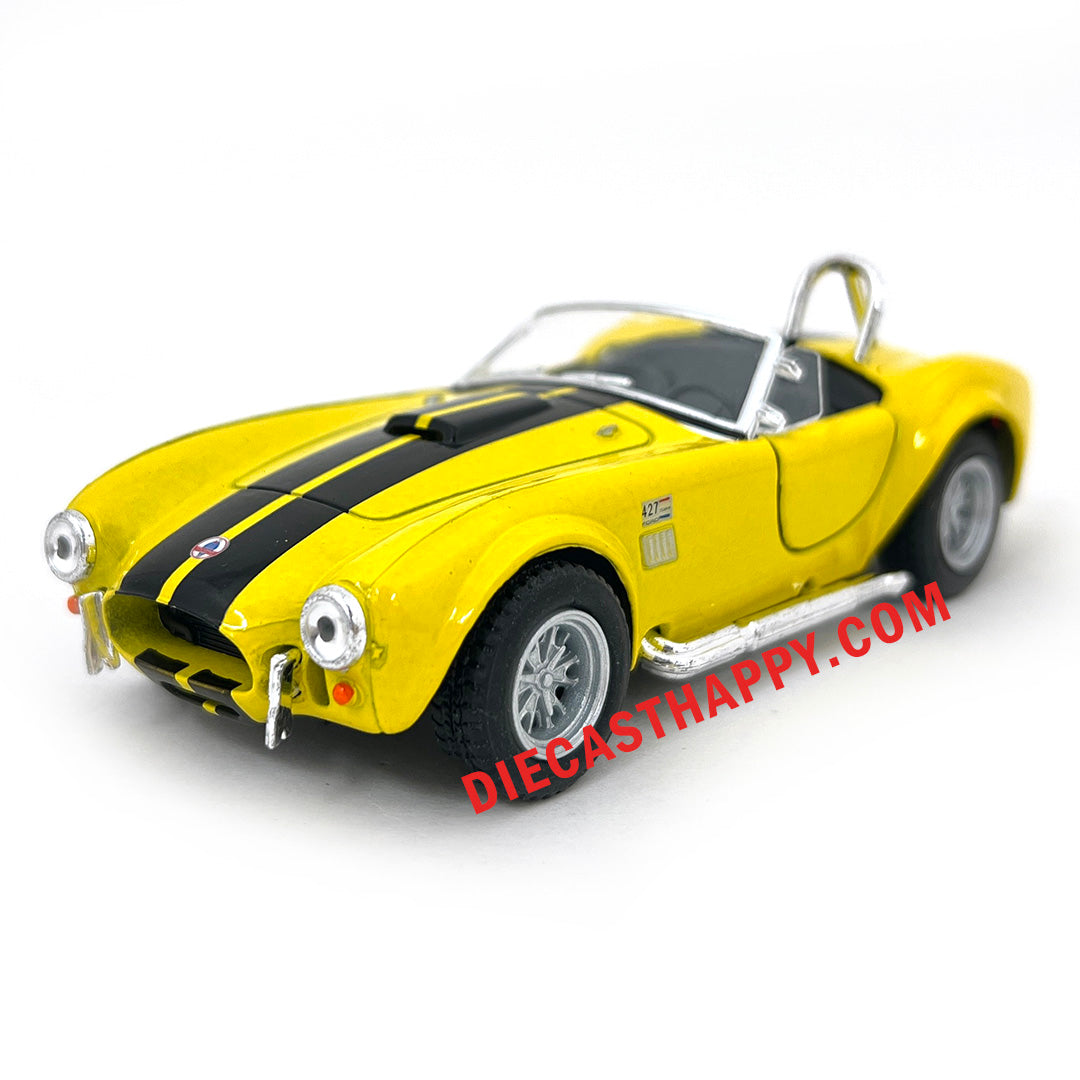 1965 Shelby Cobra 427 1:32 Scale Diecast Model in Yellow by Kinsmart