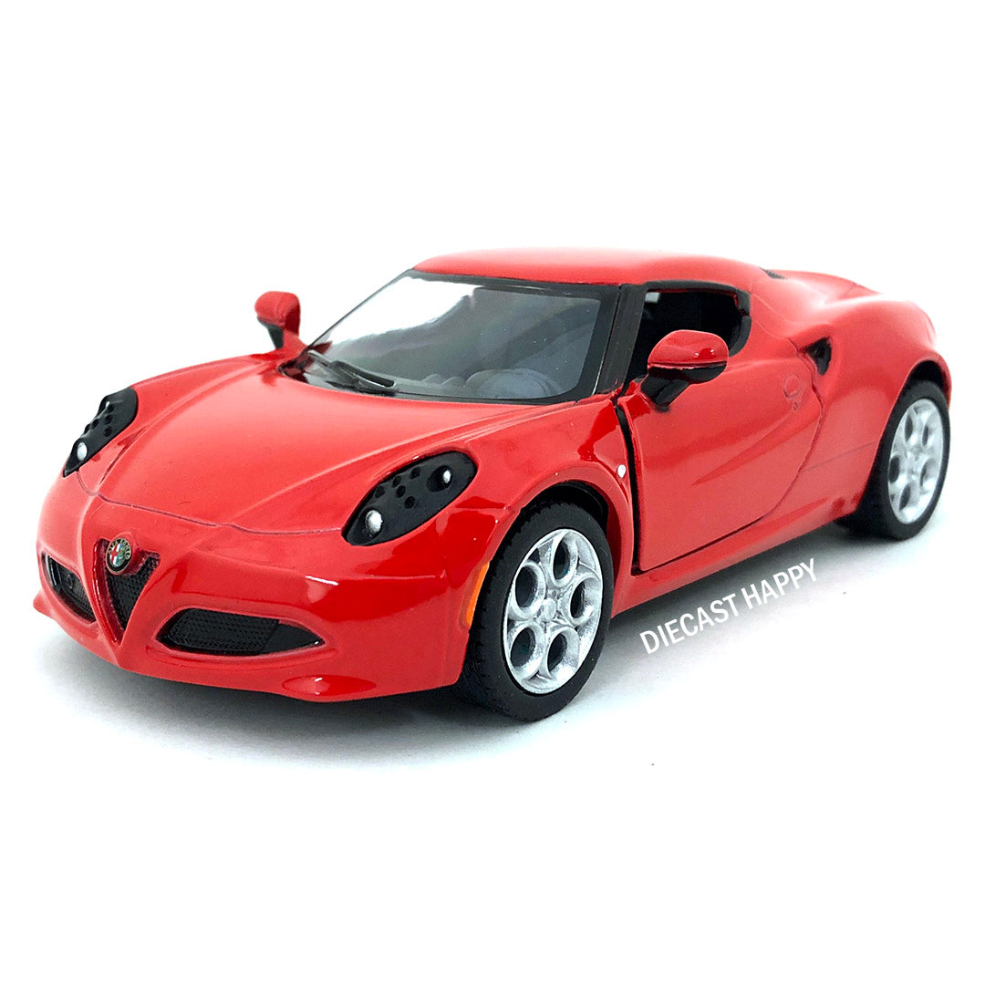 2013 Alfa Romero 4C 1:32 Scale Diecast Model Red by Kinsmart