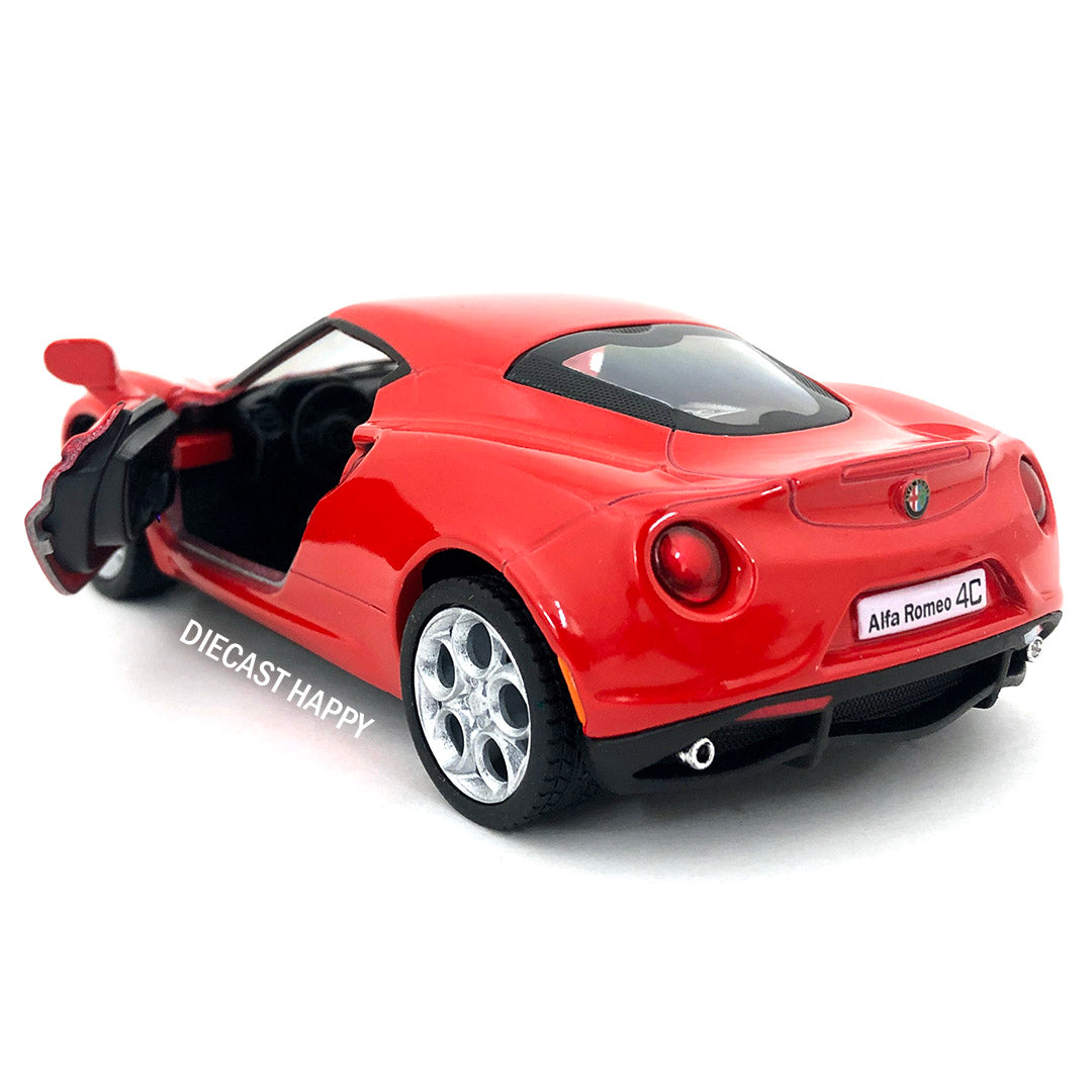 2013 Alfa Romero 4C 1:32 Scale Diecast Model Red by Kinsmart