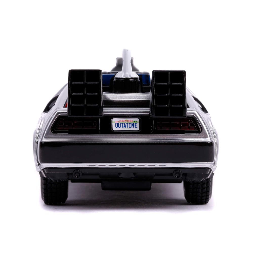 1983 Delorean DMC Back to the Future Part II Time Machine 1:32 Scale Diecast Model by Jada 30541