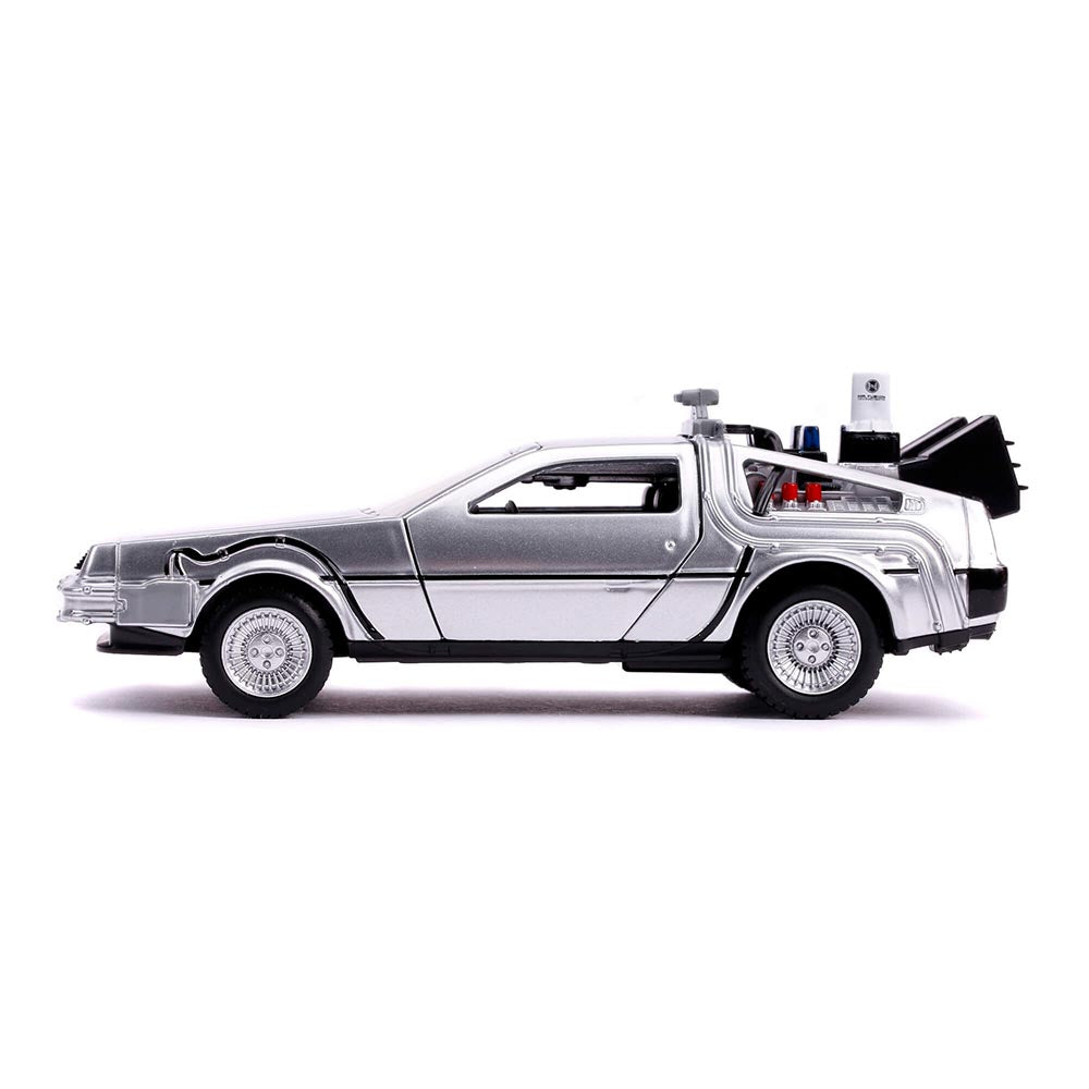 1983 Delorean DMC Back to the Future Part II Time Machine 1:32 Scale Diecast Model by Jada 30541