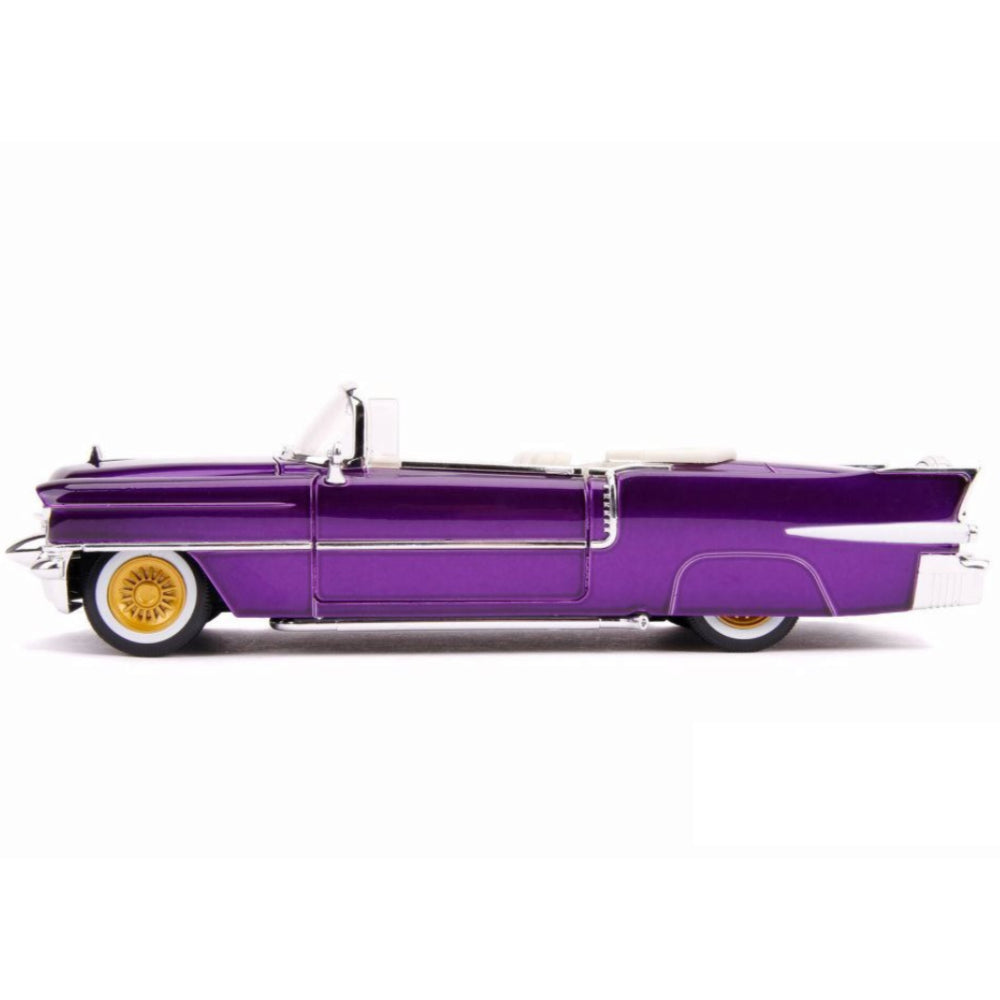 Elvis Presley 1956 Cadillac Eldorado 1:24 Scale Diecast Model Purple by Jada 30985