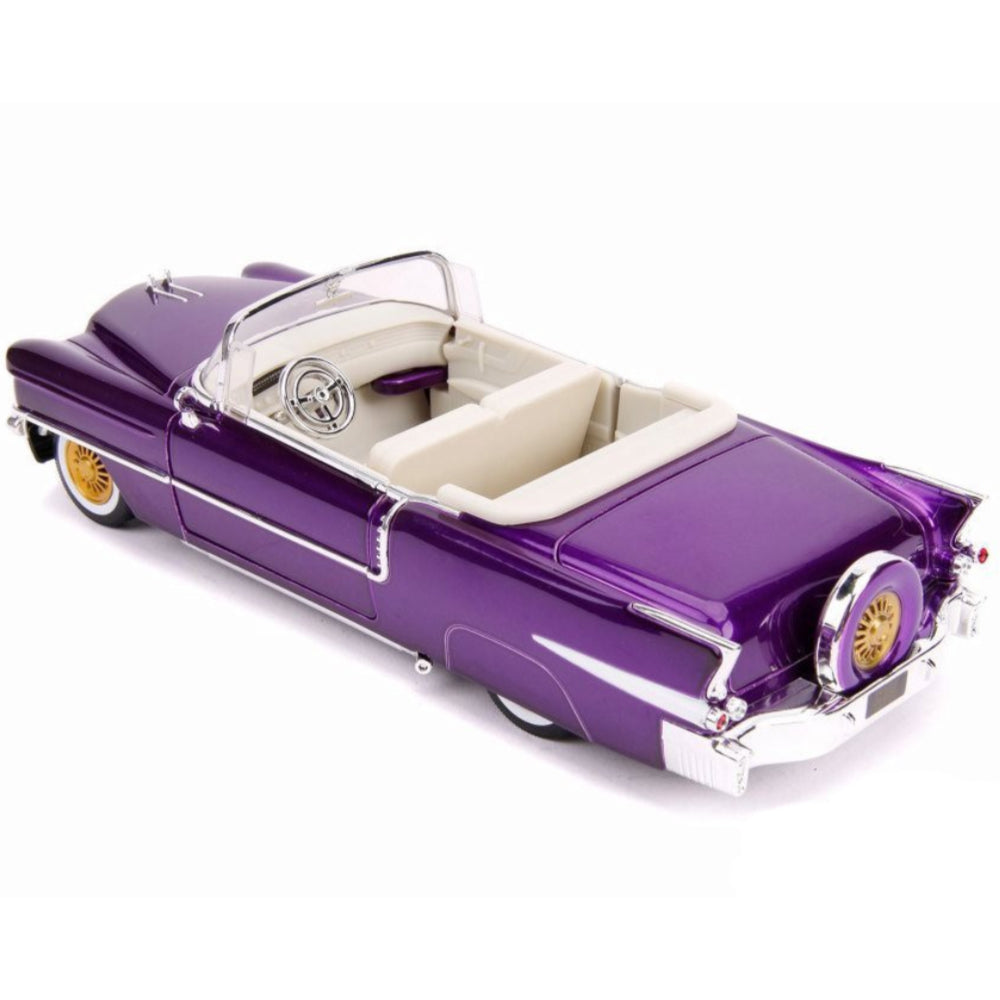 Elvis Presley 1956 Cadillac Eldorado 1:24 Scale Diecast Model Purple by Jada 30985