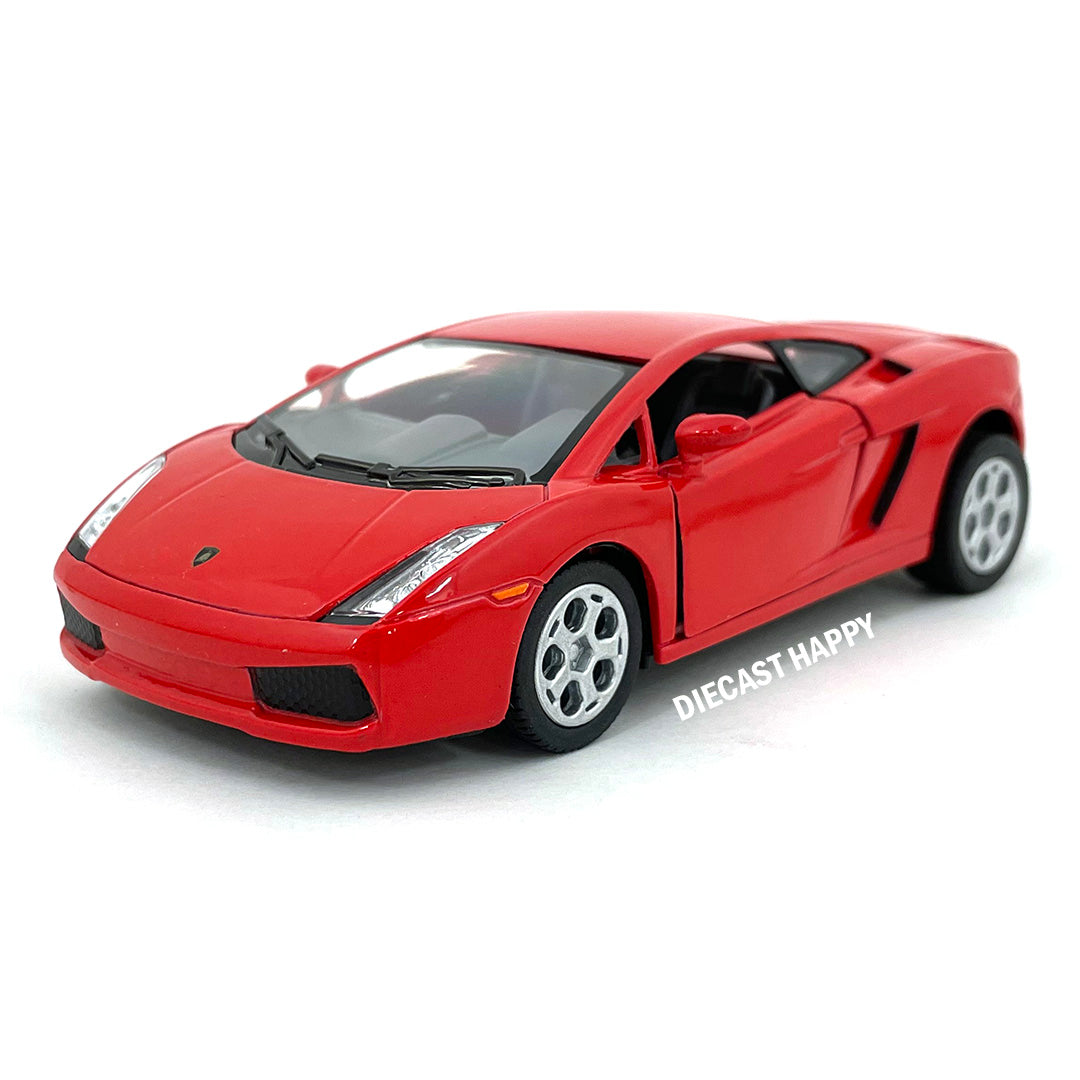 Lamborghini Gallardo 1:32 Scale Diecast Model Red/Orange/Yellow/Black by Kinsmart (SET OF 4)