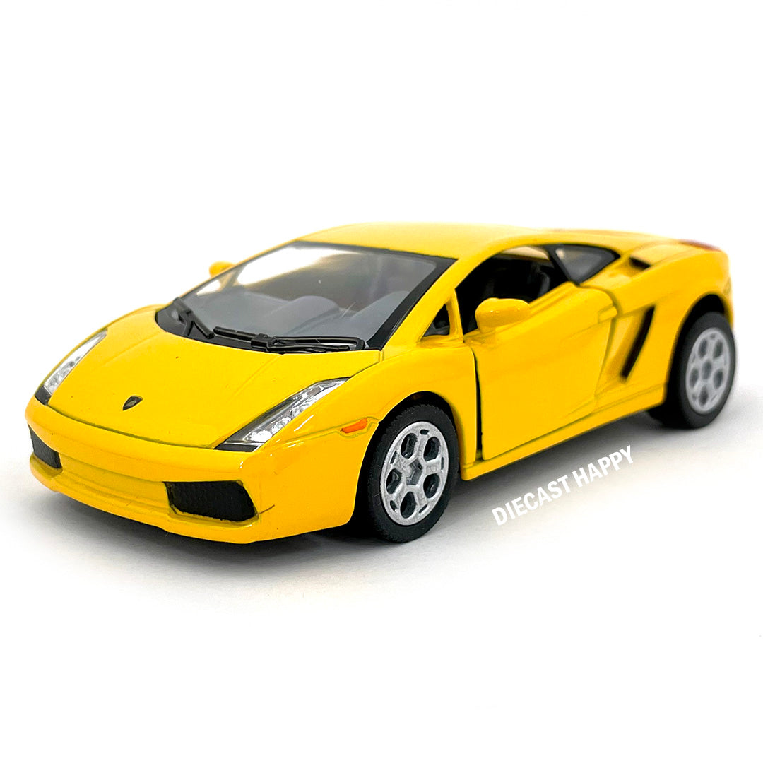 Lamborghini Gallardo 1:32 Scale Diecast Model Red/Orange/Yellow/Black by Kinsmart (SET OF 4)