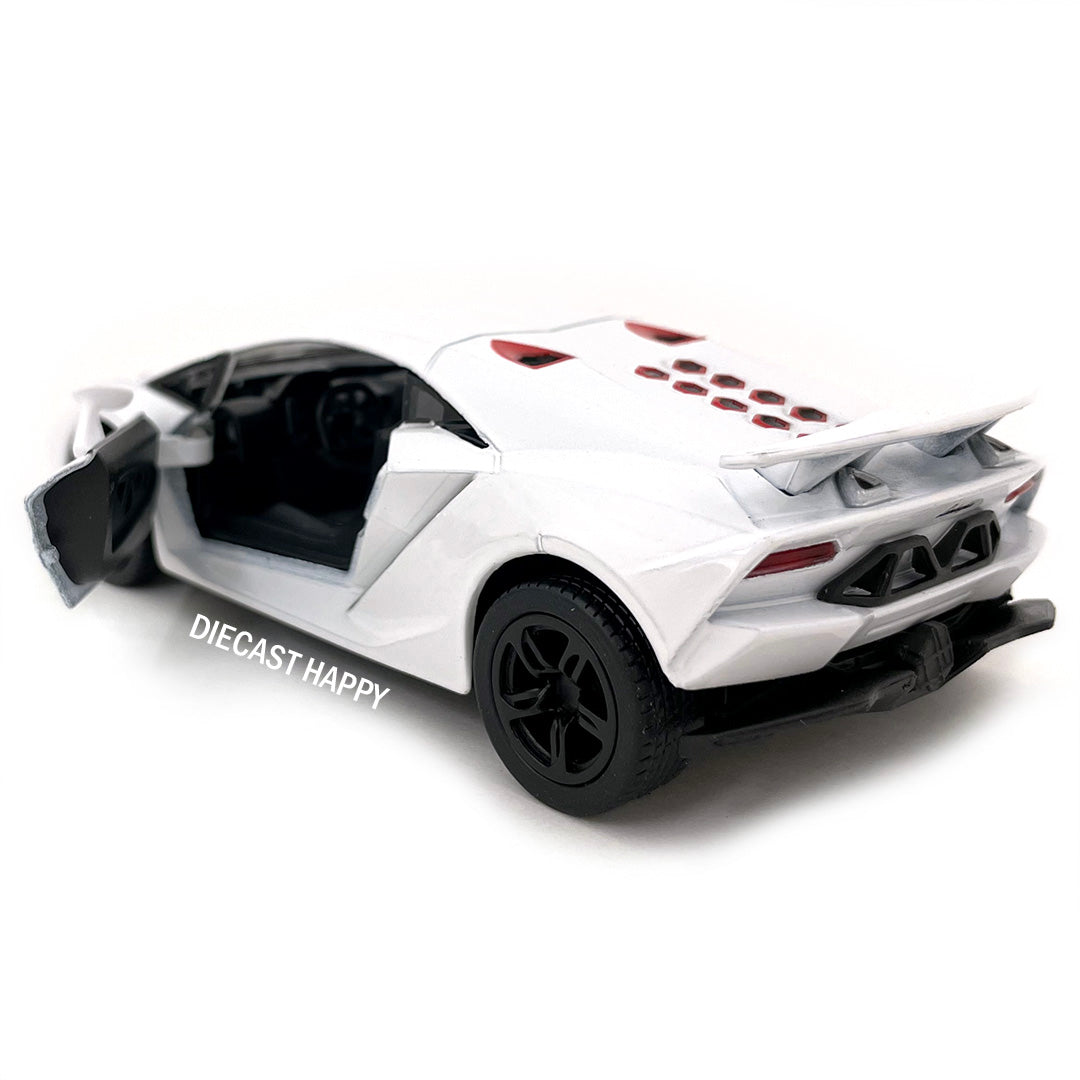 Lamborghini Sesto Elemento 1:38 Scale Diecast Model White by Kinsmart