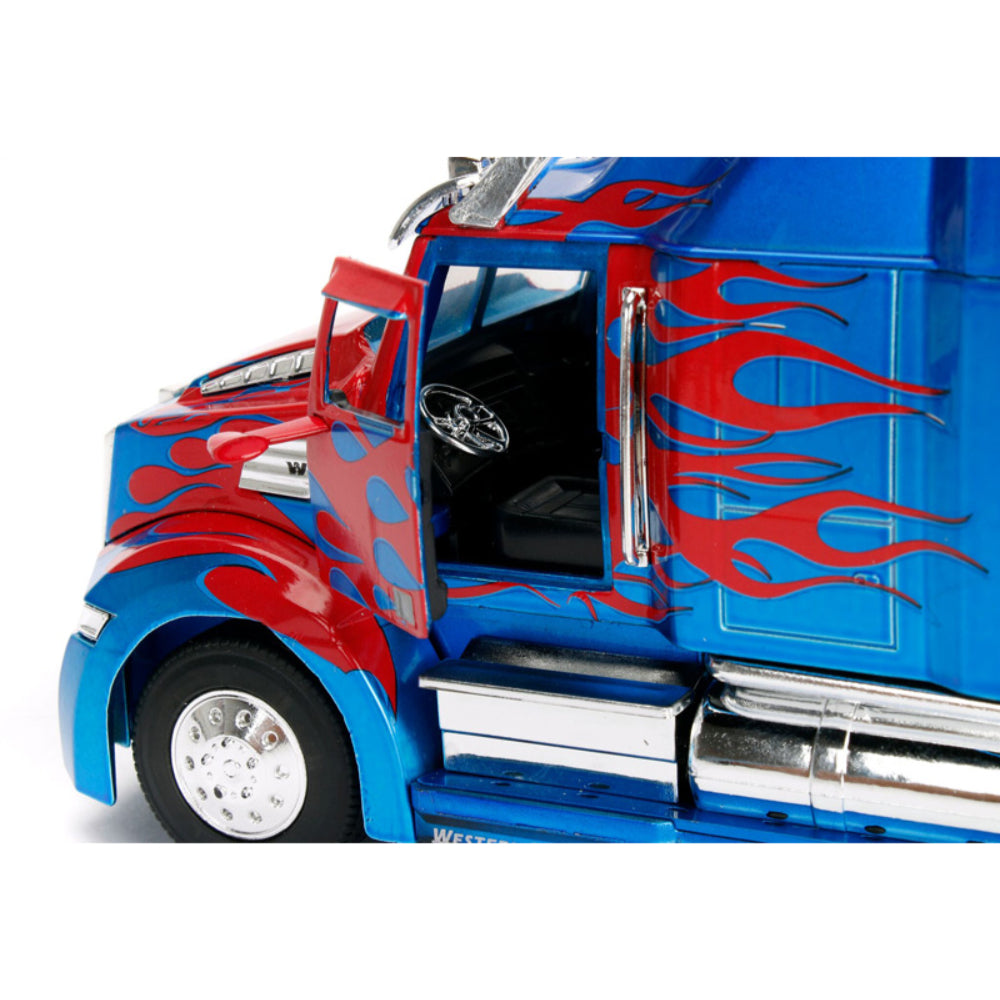 TRANSFORMERS Optimus Prime Western Star 5700 XE Phantom 1:24 Scale Diecast Model by Jada 98403