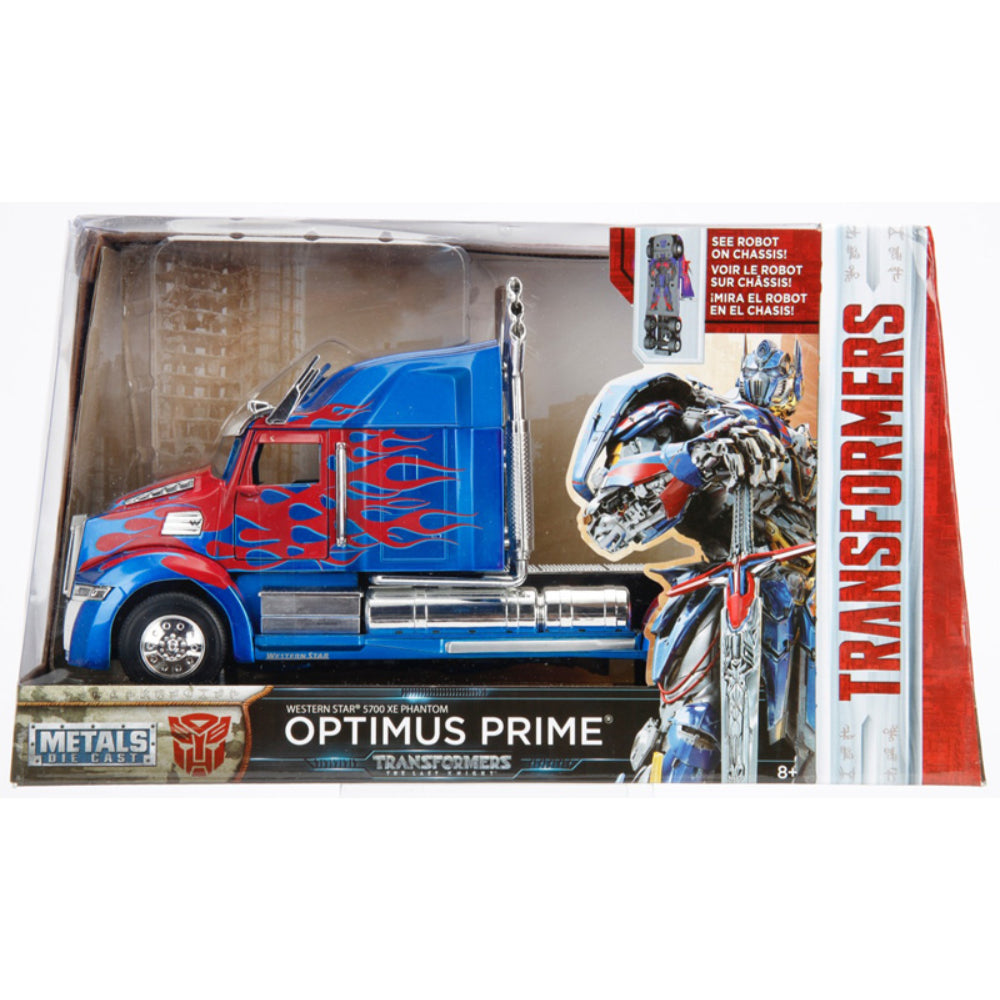 TRANSFORMERS Optimus Prime Western Star 5700 XE Phantom 1:24 Scale Diecast Model by Jada 98403