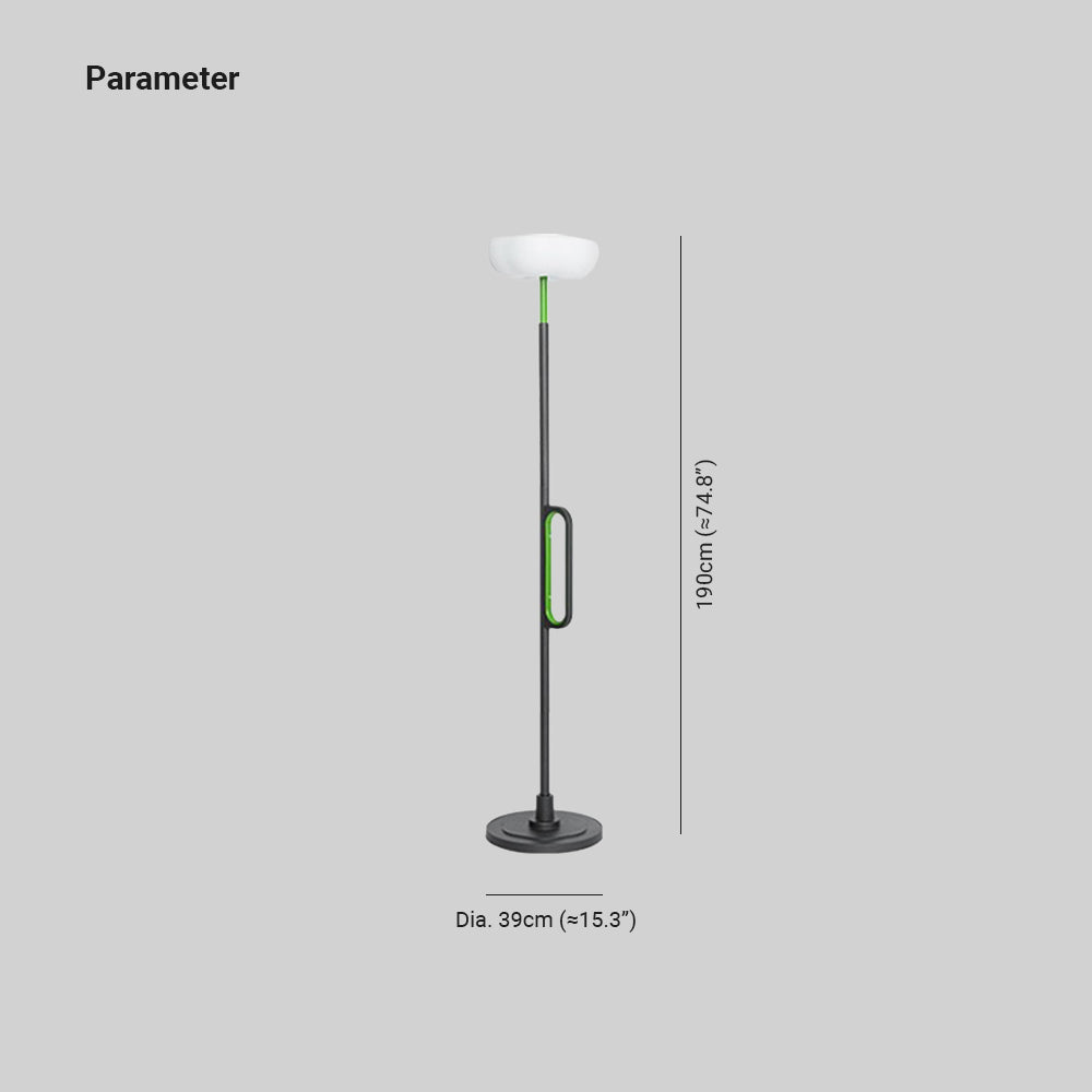 Orr Diseña Flor Solar Metal/Acrílico Lámpara de Pie Exterior, Negra