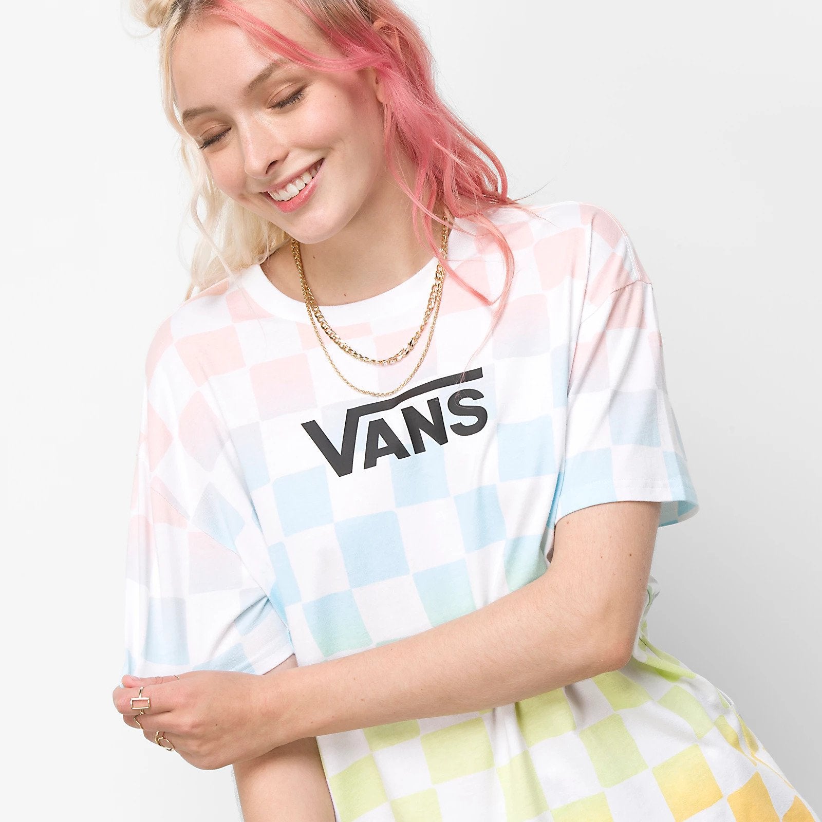 Wavy Check Popsicle Tie Dye Shirt