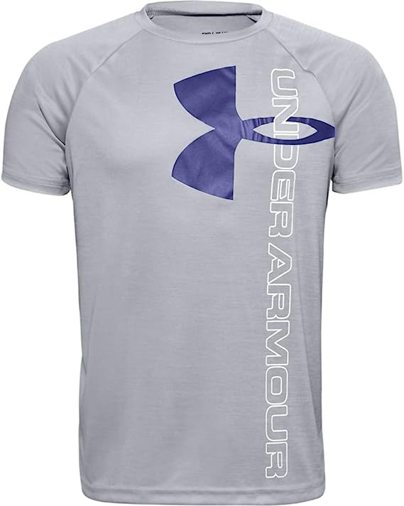 UA Tech Split Logo Hybrid Short Sleeve Tee Shirt