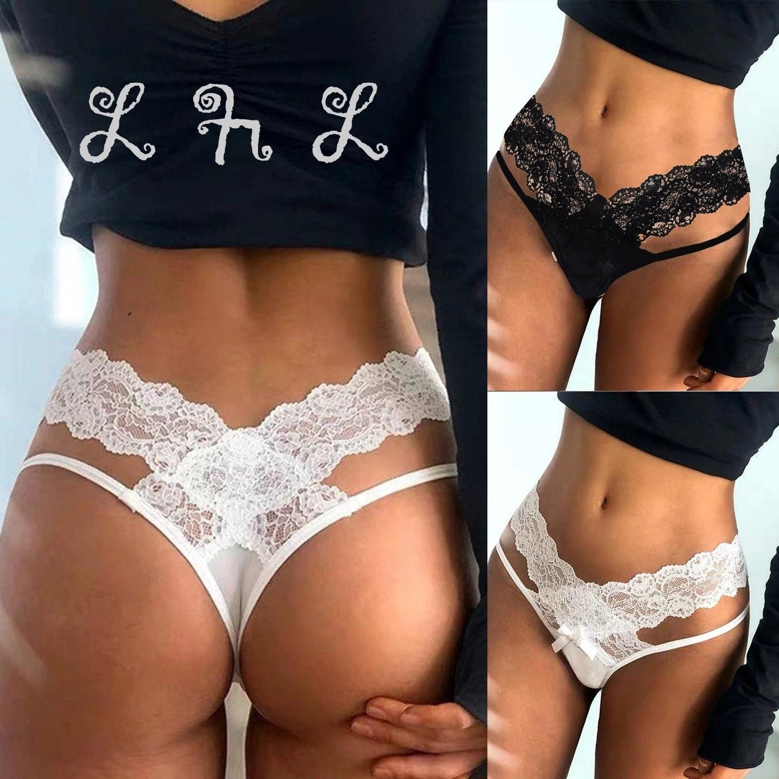 Hollow Out Sensual Thongs - Luxury Silk G-String Panties with Alluring Hollow Out Detailing