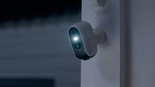Outdoor Spotlight Security Camera On Working