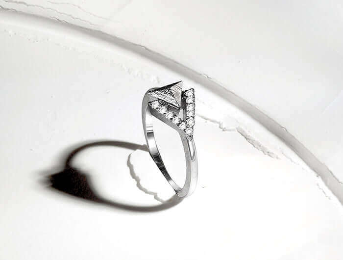 Swedish Meteorite Ring for Women