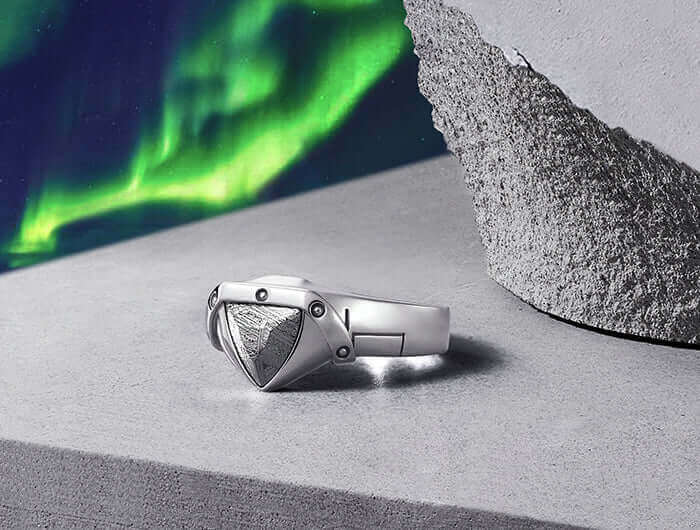 Meteorite Ring for Men